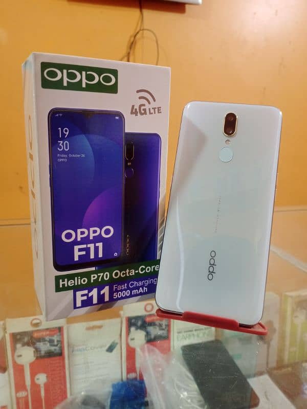 oppo F11 (8/256) ram full new with box and charger lush condition 0