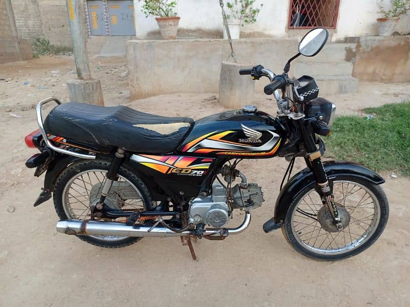 Honda CD 70 model 2022 Karachi num 0