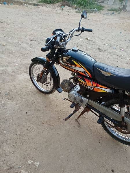 Honda CD 70 model 2022 Karachi num 12