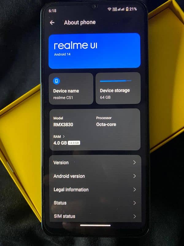 Realme C51 * Just 3 month used 4