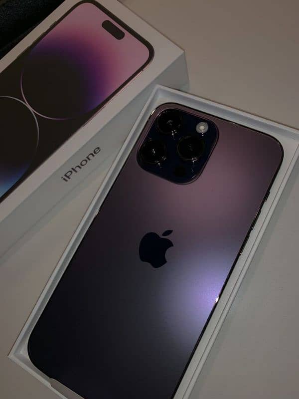 iphone 14 pro max 256gb purple colour 0