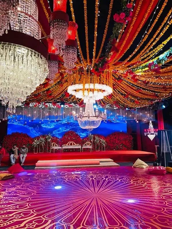 Wedding Full Setup|customised Bridal Stage|Trending Designs|Catering 4