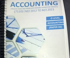 GCE O level Accounting P2 7110