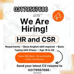 JOBS AVAILABLE FOR HR AND CHATTER