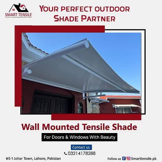 car shade/car parking shades/car tensile shades/car porch shade / shed 0