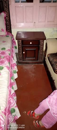 wooden bed set for sale.