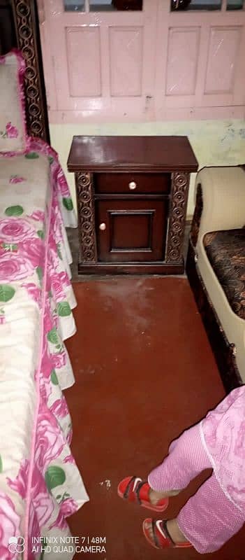 wooden bed set for sale. 0