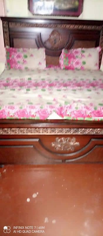 wooden bed set for sale. 1