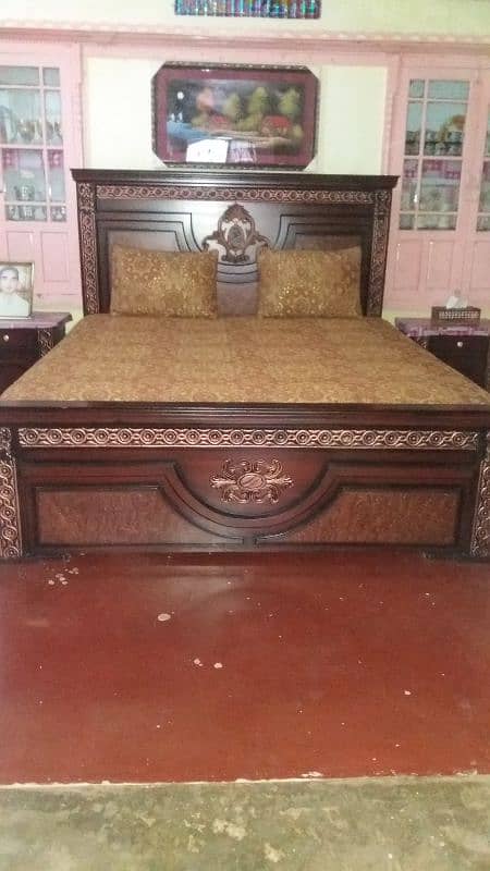 wooden bed set for sale. 17