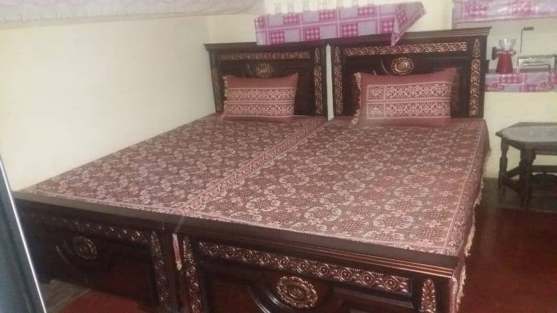 wooden bed set for sale. 18