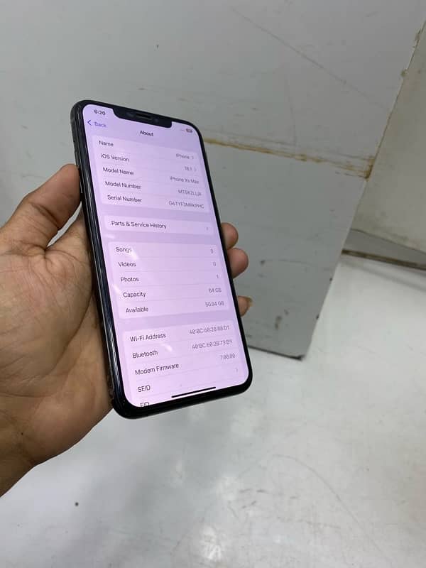 IPHONE XSMAX 64 GB PTA APPROVED 1