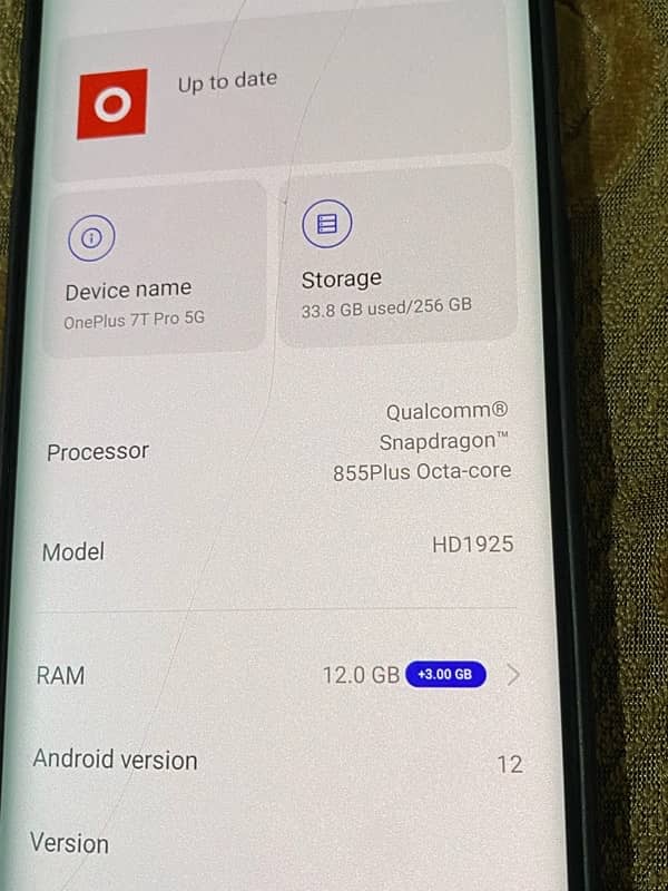 Oneplus 7t pro 12/256 5