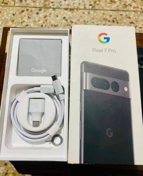 GOOGLE PIXEL 7 PRO 12/128gb with full box for sale me 1