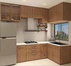 complete kitchen cabinets plus marble