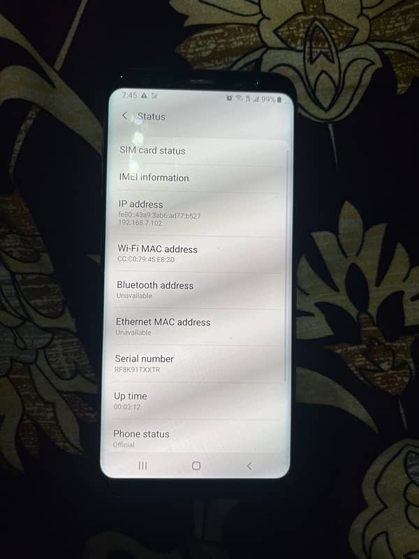 samsung s8 4/64 single sim plz read add cearfully 6