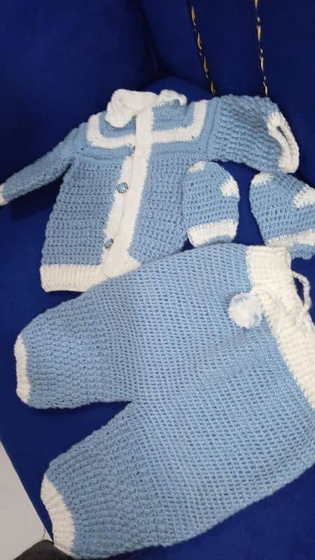 Crochet dress for new born baby | pure hand made | online delivery 3