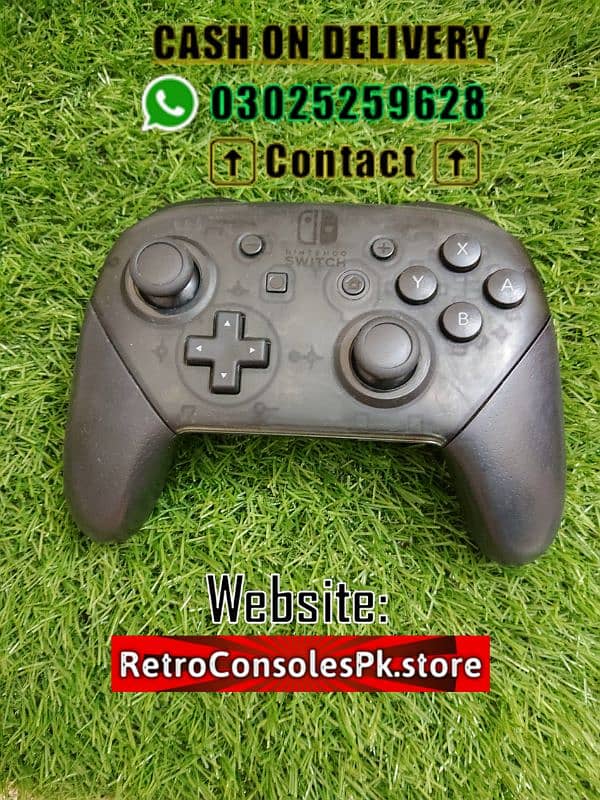 Nintnedo Switch Pro Controller Used Working 0