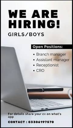 job for girls & boys both / 03306197570