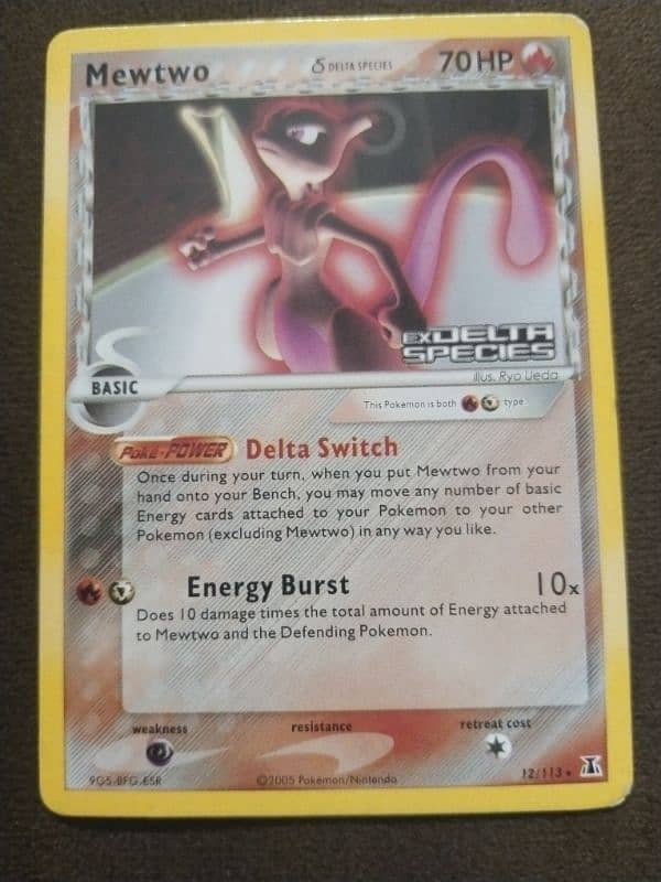 Pokémon card: Mewtwo (rare) 1