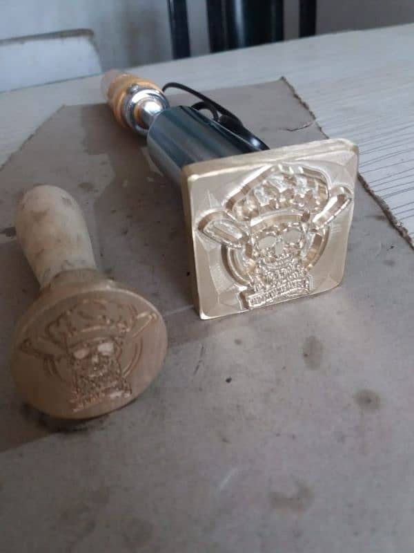 wood stamp,burger stamp,leather stamp 0