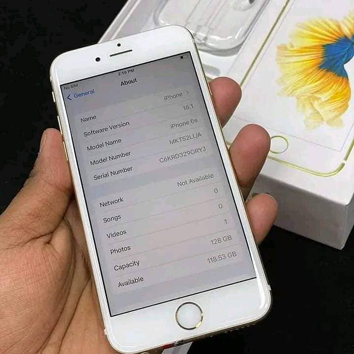 iPhone 6s 128 GB memory PTA approved. 0319,7196,430 2