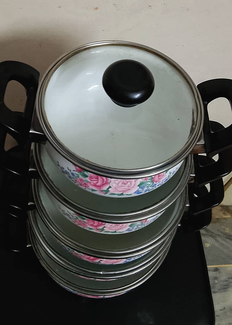 5_ piece Casserole Tamcheeni Cooking pots 2