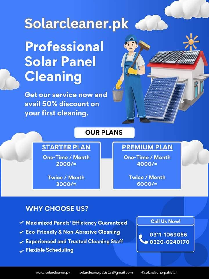 Solar Panel Cleaning Services  Solar Services In Karachi  Solar Panel 0