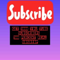 1000 you tube subscribers lifetime guarantee