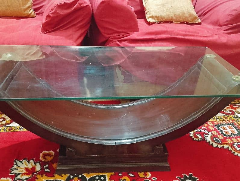 center and side table. glass top 0