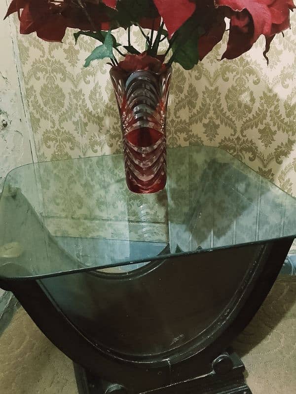 center and side table. glass top 2