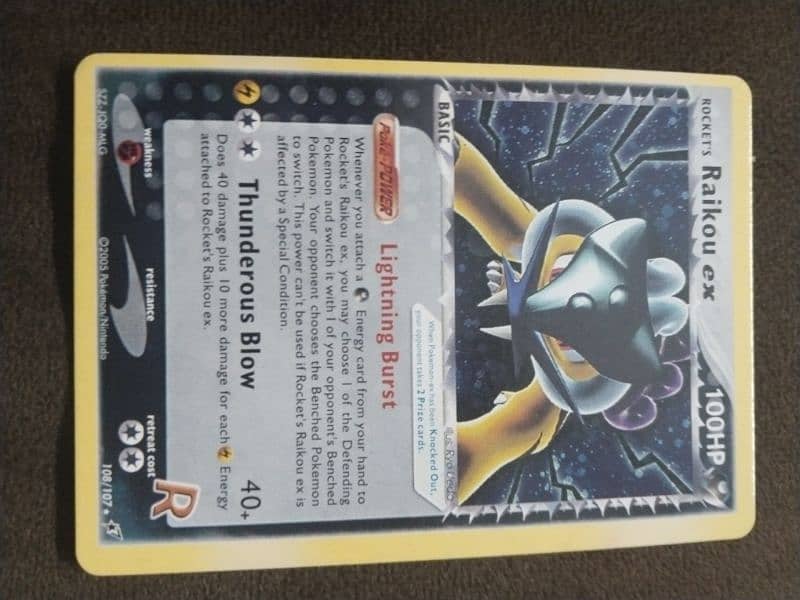 Pokémon card: Raikou ex 0