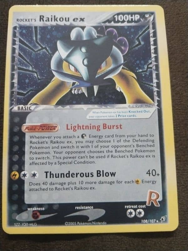 Pokémon card: Raikou ex 1