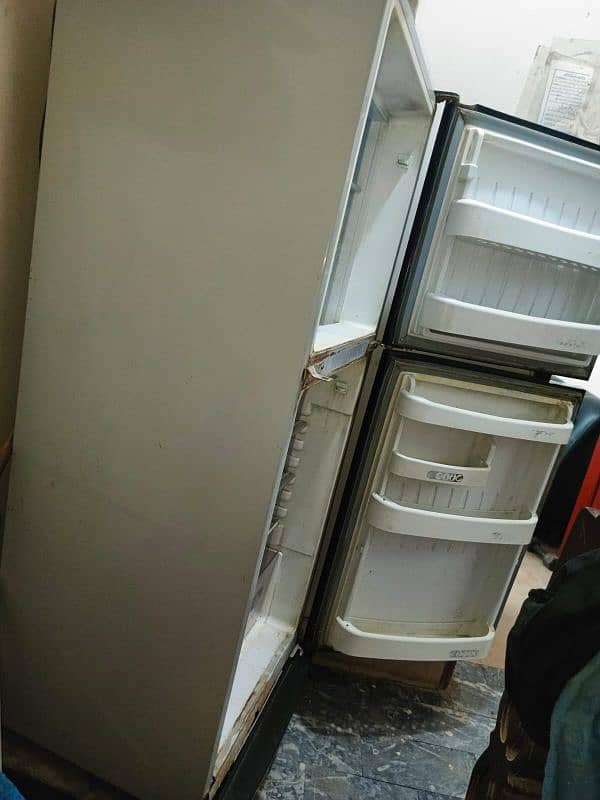 Glass door good condition freezer available for  sale 12