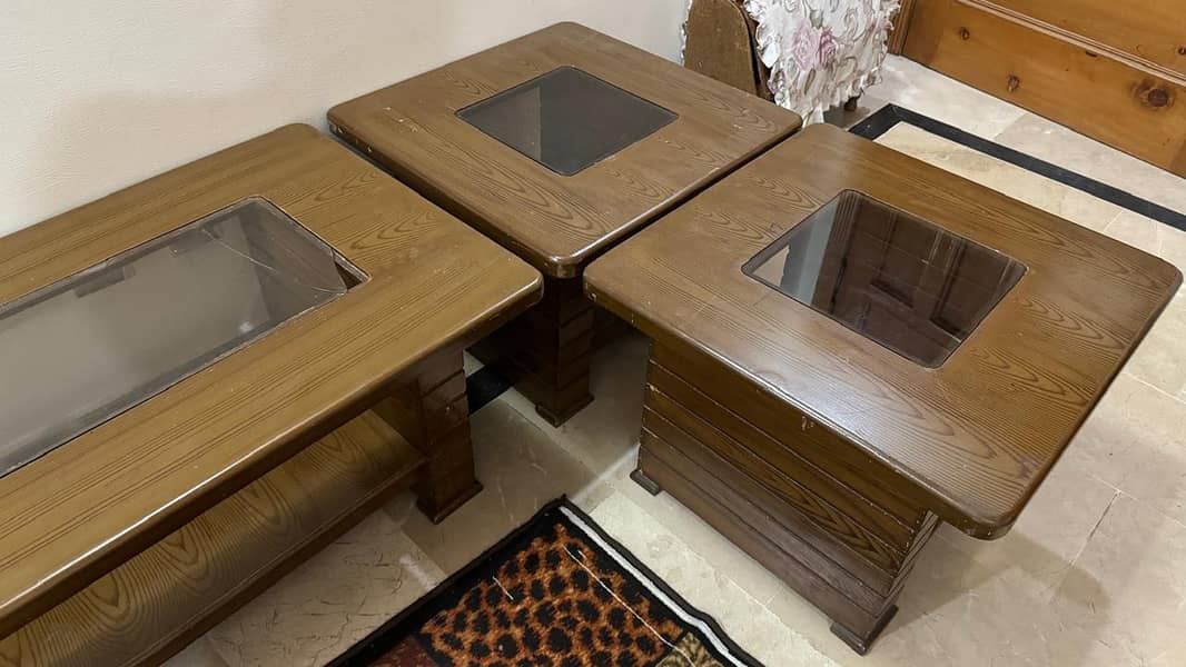 Elegant Center Table Set of Three – Perfect for Your Living Room! 1