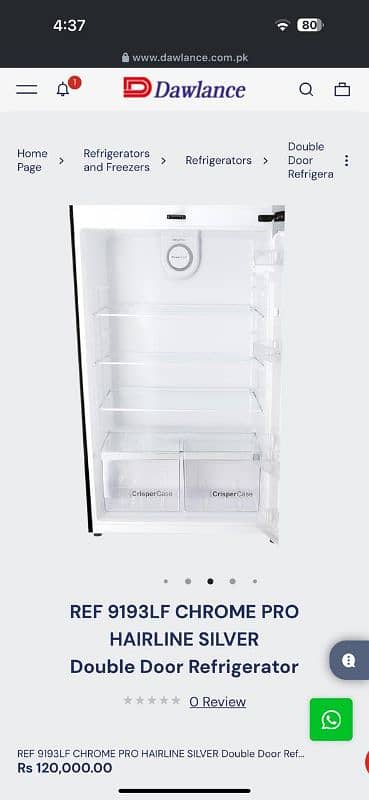 Dawlance double door refrigerator 4