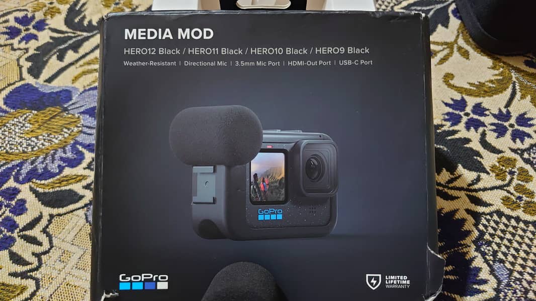 GoPro Hero 12 with Media Mod, 64GB Card & Accessories 11