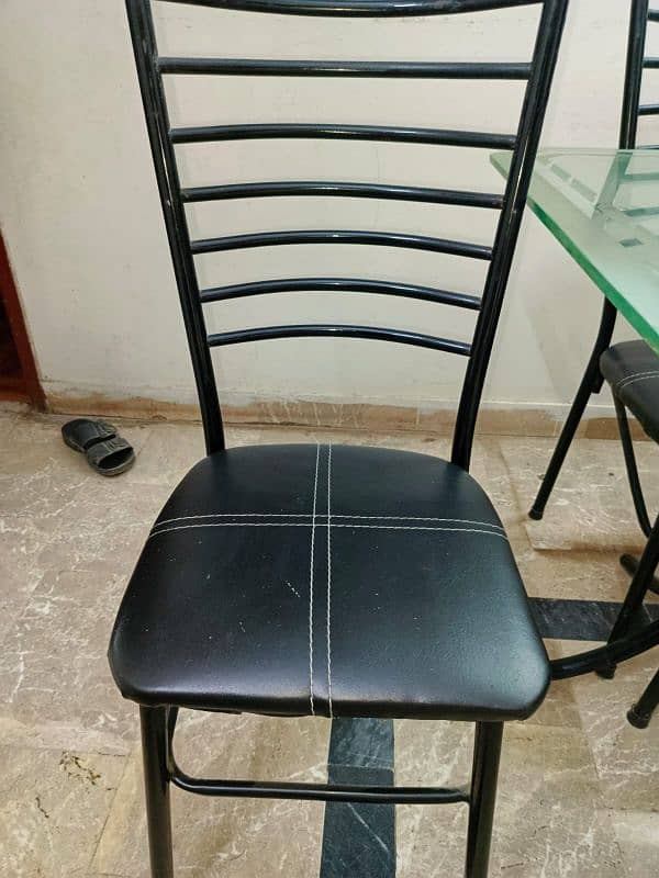 good condition 6 chairs dining tables available for sale 5