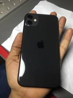 iphone 11 , 128 GB , color black , PTA approved