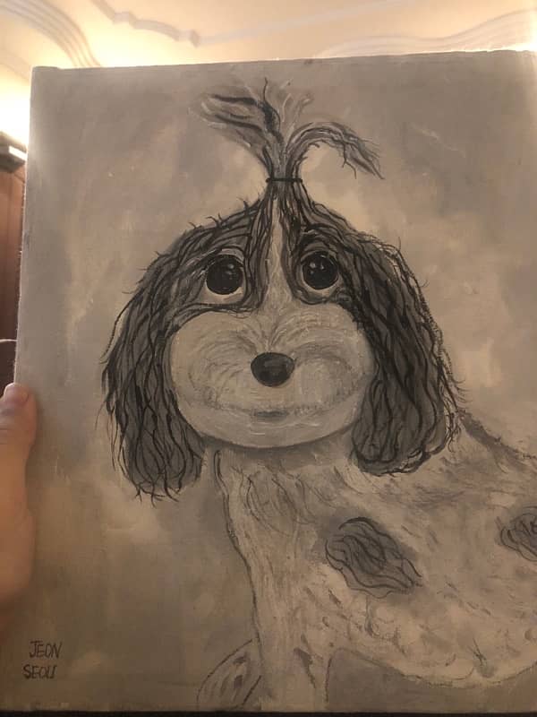 dog painting 0