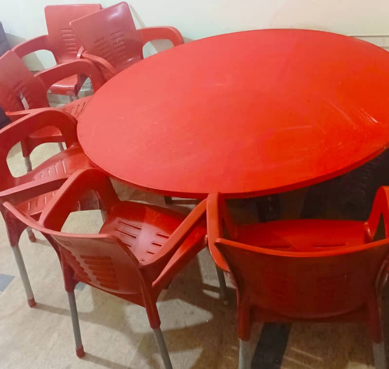 School furniture|Chair Table set for kids with 7 matching chairs 1