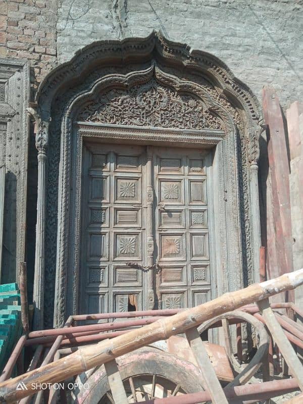 original sagwaan antique door for sale 8