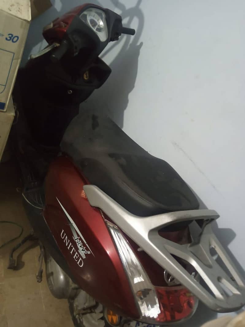 united scooter mehroon model 2019 4