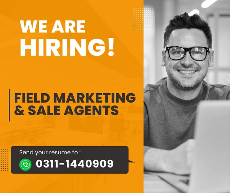 Field Marketing & Sale Agents Required 0