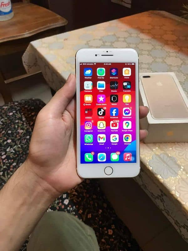 iPhone 7 plus Stroge//128 GB PTA approved for sale  0348=4580=261 1