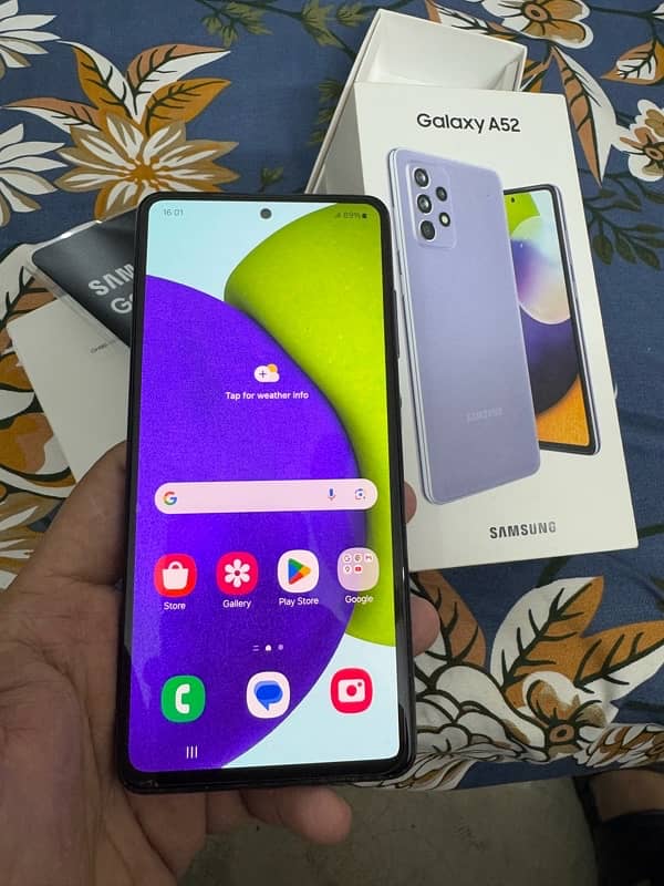 Samsung a52 pta approve with box 1