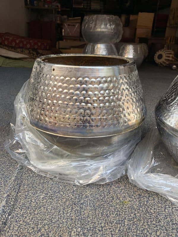 new Indian design tabla made havey steel 3kg weight 1