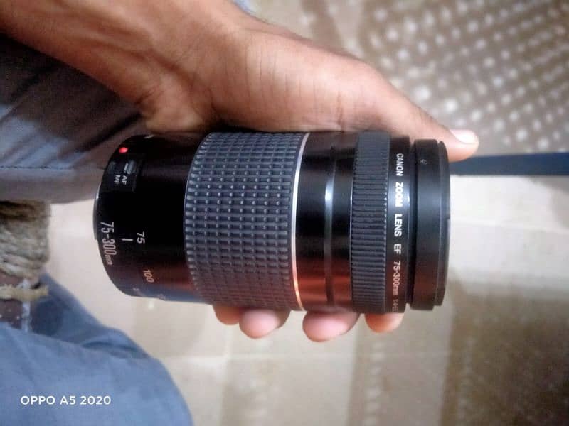 Canon lens 75 to 300 mm 0