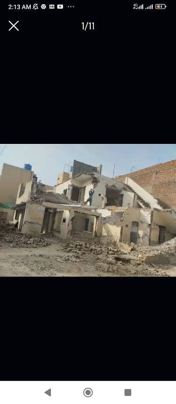 Old building, office ka malba sale kren, Mlba demolish 1