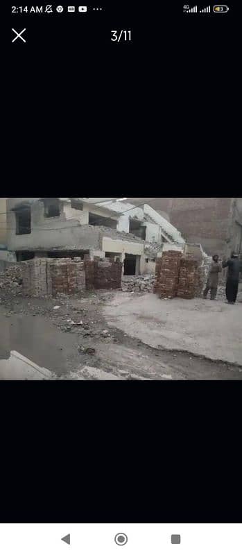 Old building, office ka malba sale kren, Mlba demolish 4