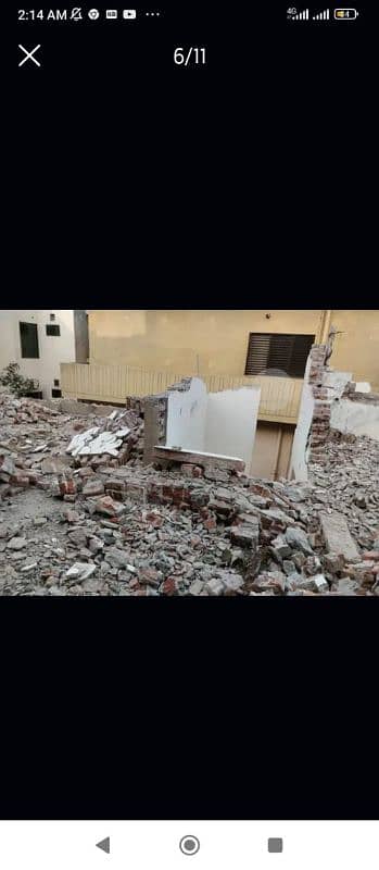 Old building, office ka malba sale kren, Mlba demolish 7